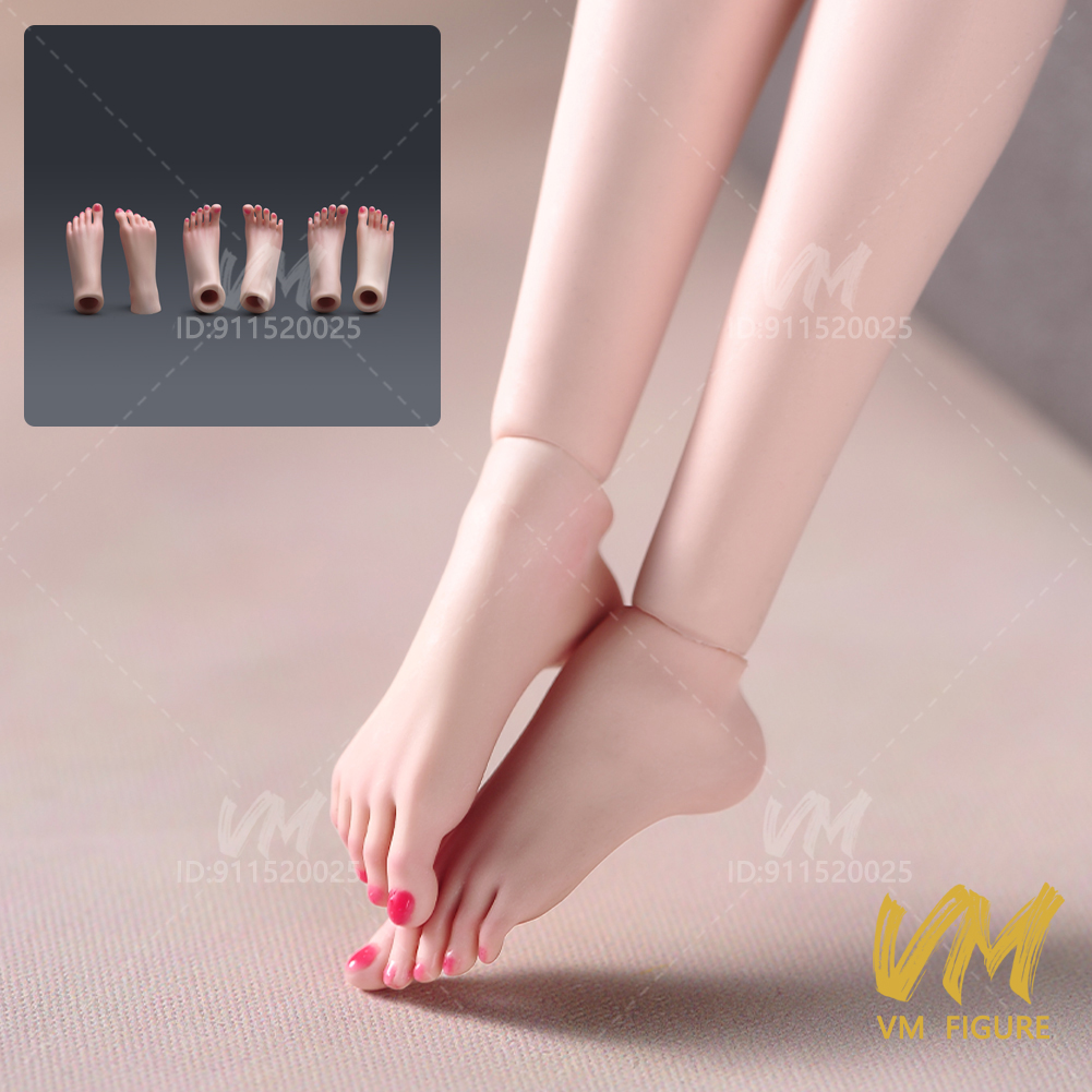 Beauty Y Makeup - โมเดลเท้าผู้หญิงแต่งหน้า สเกล 1/6 รองเท้าส้นสูง สวยงามเย้ายวน สำหรับตุ๊กตาแอคชั่นฟิกเกอร์หญิงขนาด