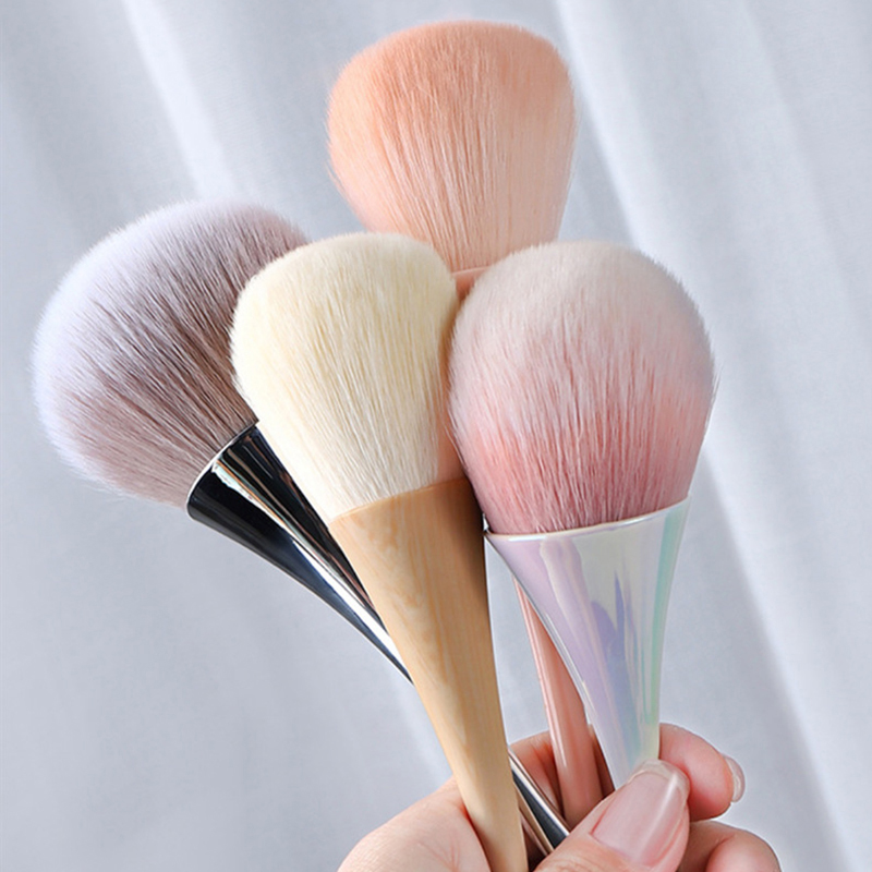 Beauty Makeup Background - แปรงทำความสะอาดแปรงเล็บทำเล็บแบบฝุ่นหัวใหญ่ผงดอกไม้ kuas Blush ON แต่งหน้าอุปกรณ์เสริมความงามเล็บ