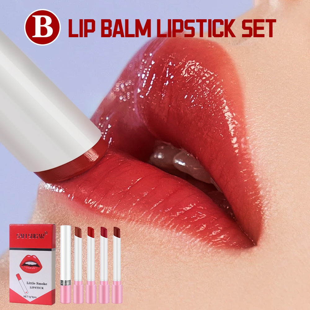 ชุดลิปสติกบุหรี่ 4 ชิ้น ลิปสติ - Beauty Makeup Stores บทวิจารณ์และราคา