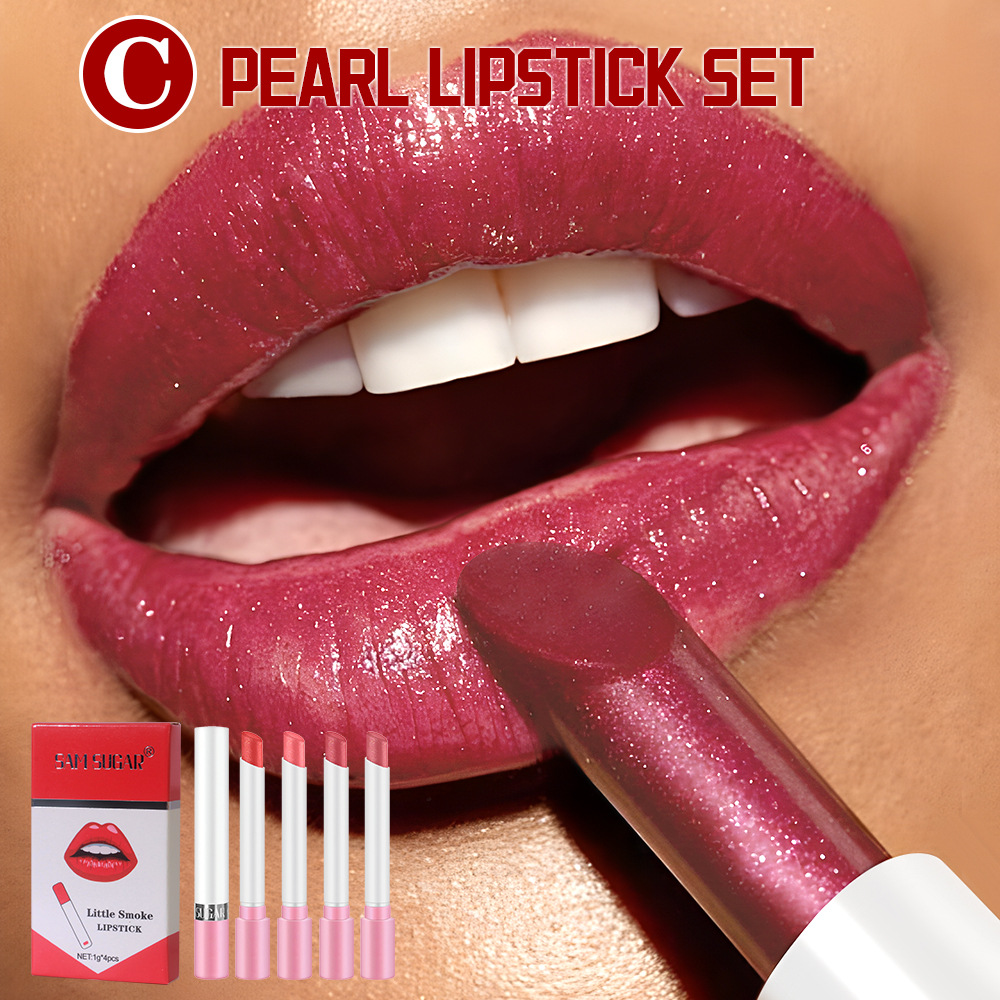 ชุดลิปสติกบุหรี่ 4 ชิ้น ลิปสติ - Beauty Makeup Stores บทวิจารณ์และราคา