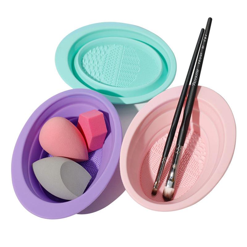 กล่องทำความสะอาดแปรงแต่งหน้าแบ - Beauty Makeup Background บทวิจารณ์และราคา