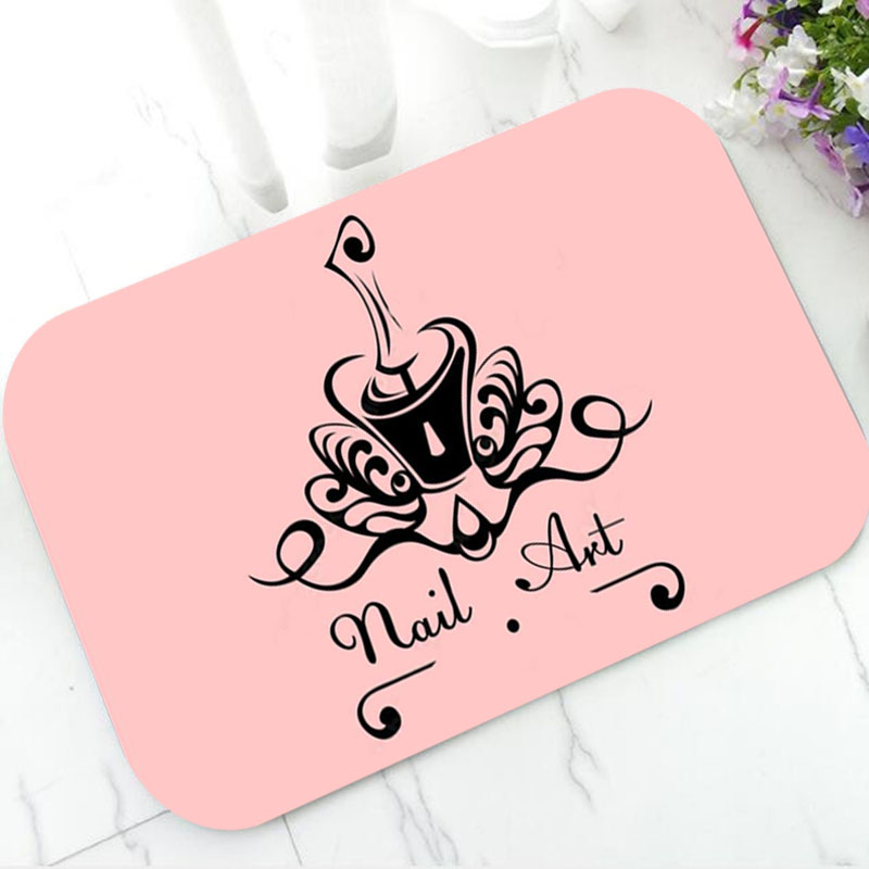 พรมเช็ดเท้าลายเล็บสีดำทองสุดหร - Beauty And Makeup Studio บทวิจารณ์และราคา