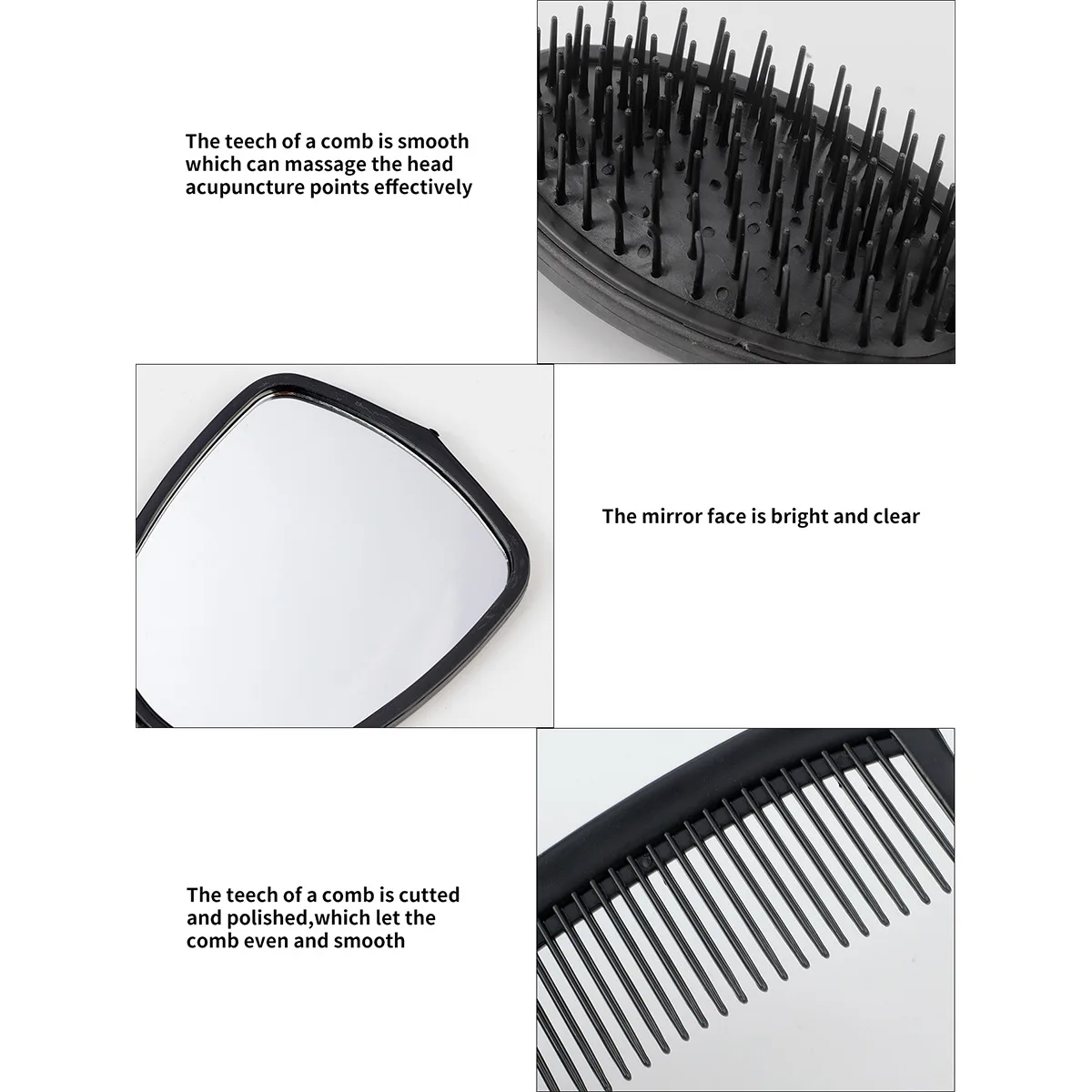 4 ชิ้นชุดจัดแต่งทรงผมพร้อมกระจ - Beauty Makeup Background บทวิจารณ์และราคา