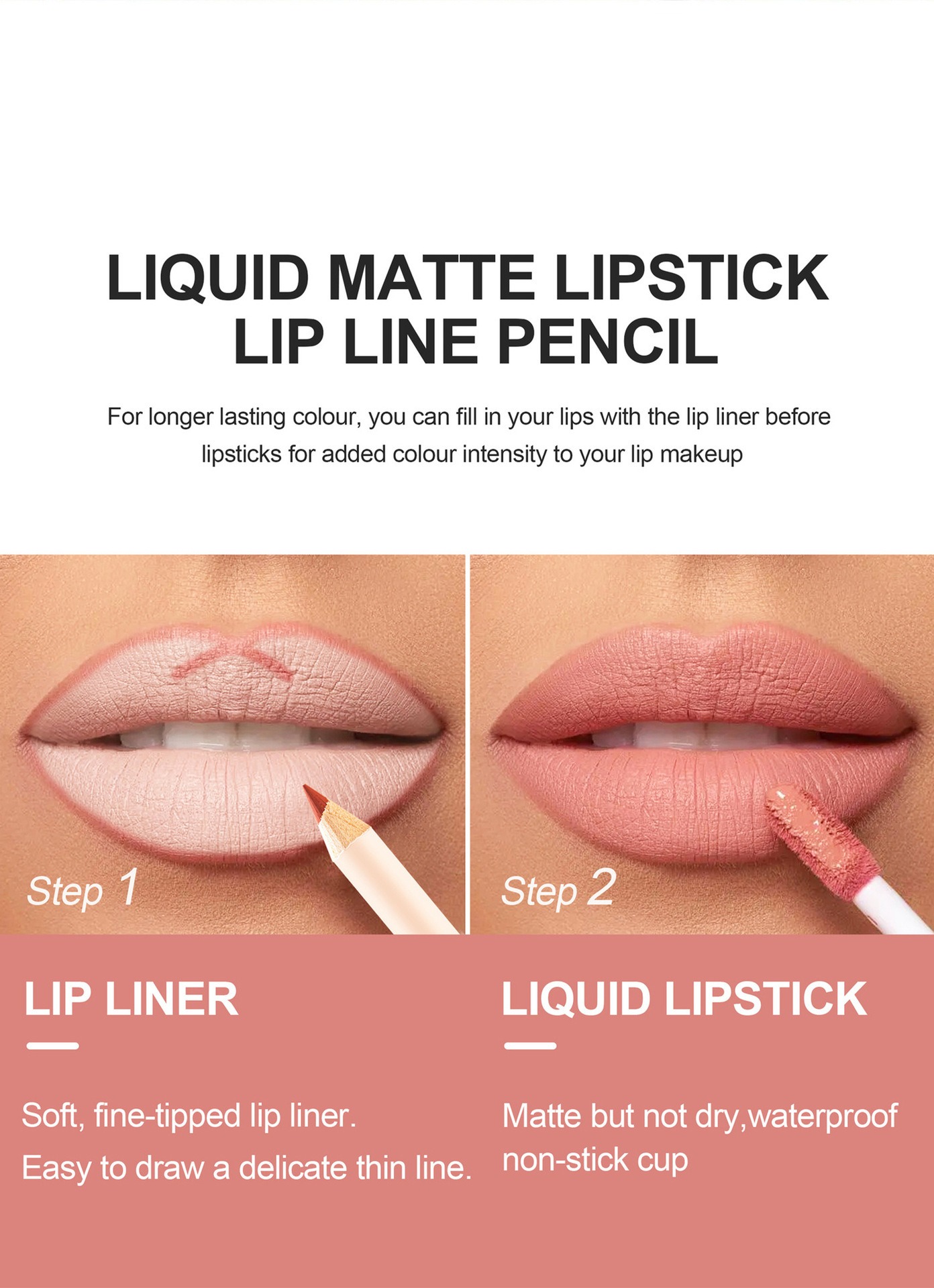 ชุดลิปไลเนอร์และลิปสติก 12 สี  - Beauty Makeup Stores บทวิจารณ์และราคา