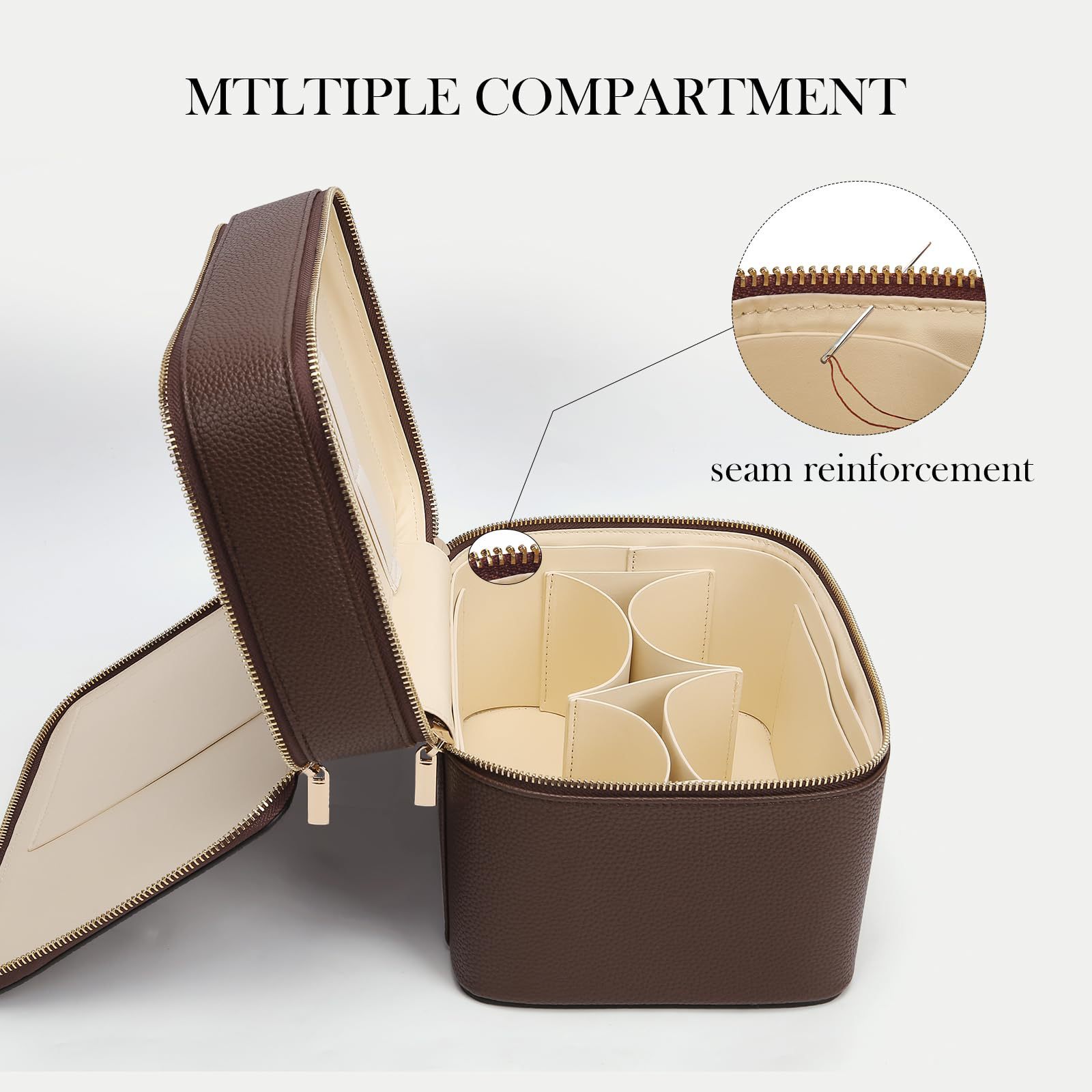 กระเป๋าเครื่องสำอางค์สองชั้นขน - Beauty Makeup Case บทวิจารณ์และราคา