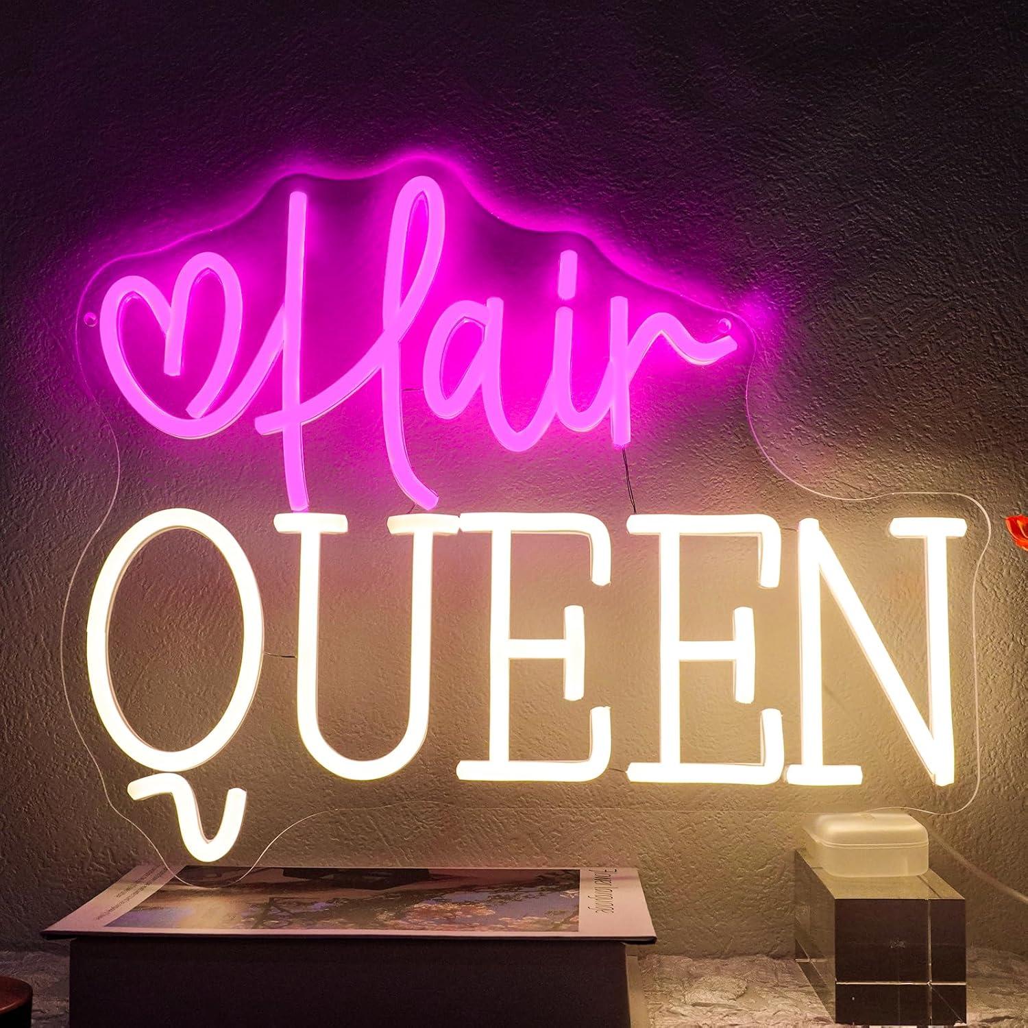 ป้ายไฟนีออน Hair Queen ปรับควา - Beauty And Makeup Studio บทวิจารณ์และราคา