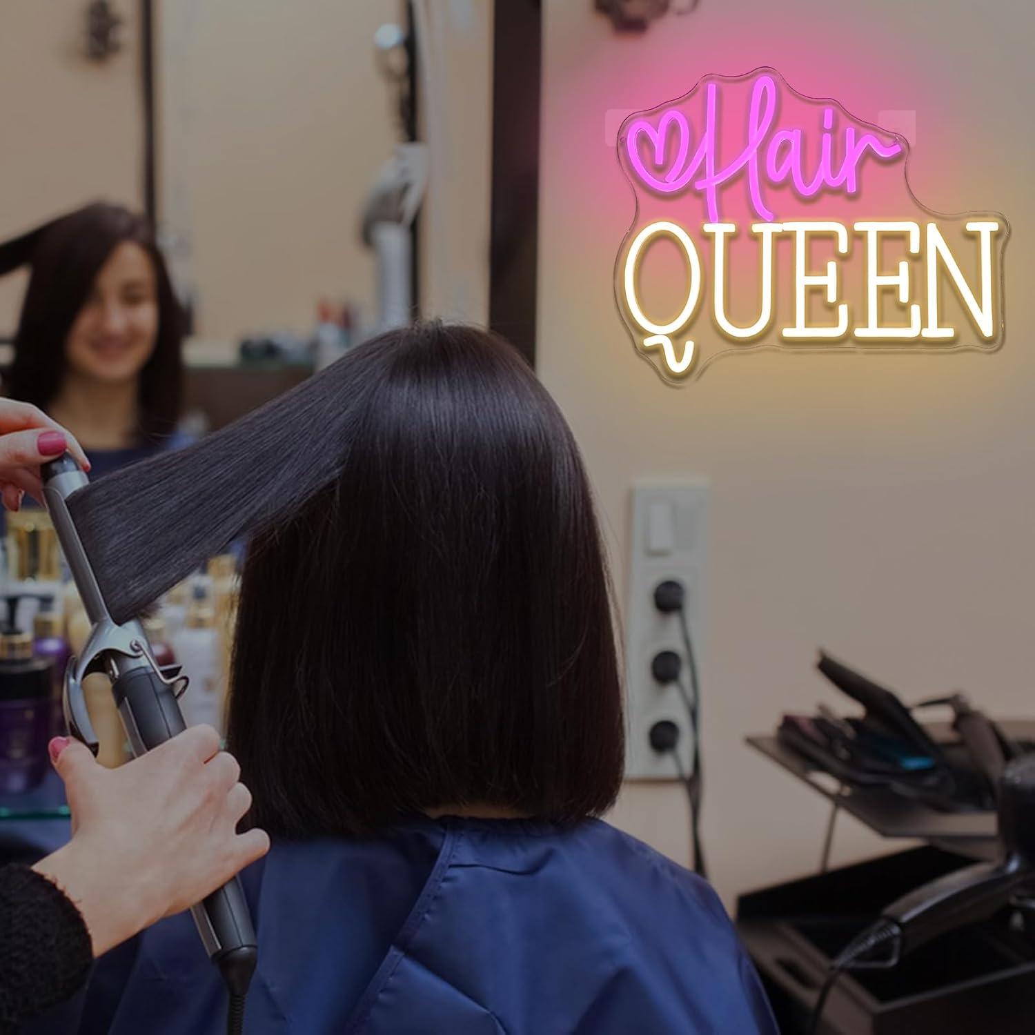 ป้ายไฟนีออน Hair Queen ปรับควา - Beauty And Makeup Studio บทวิจารณ์และราคา