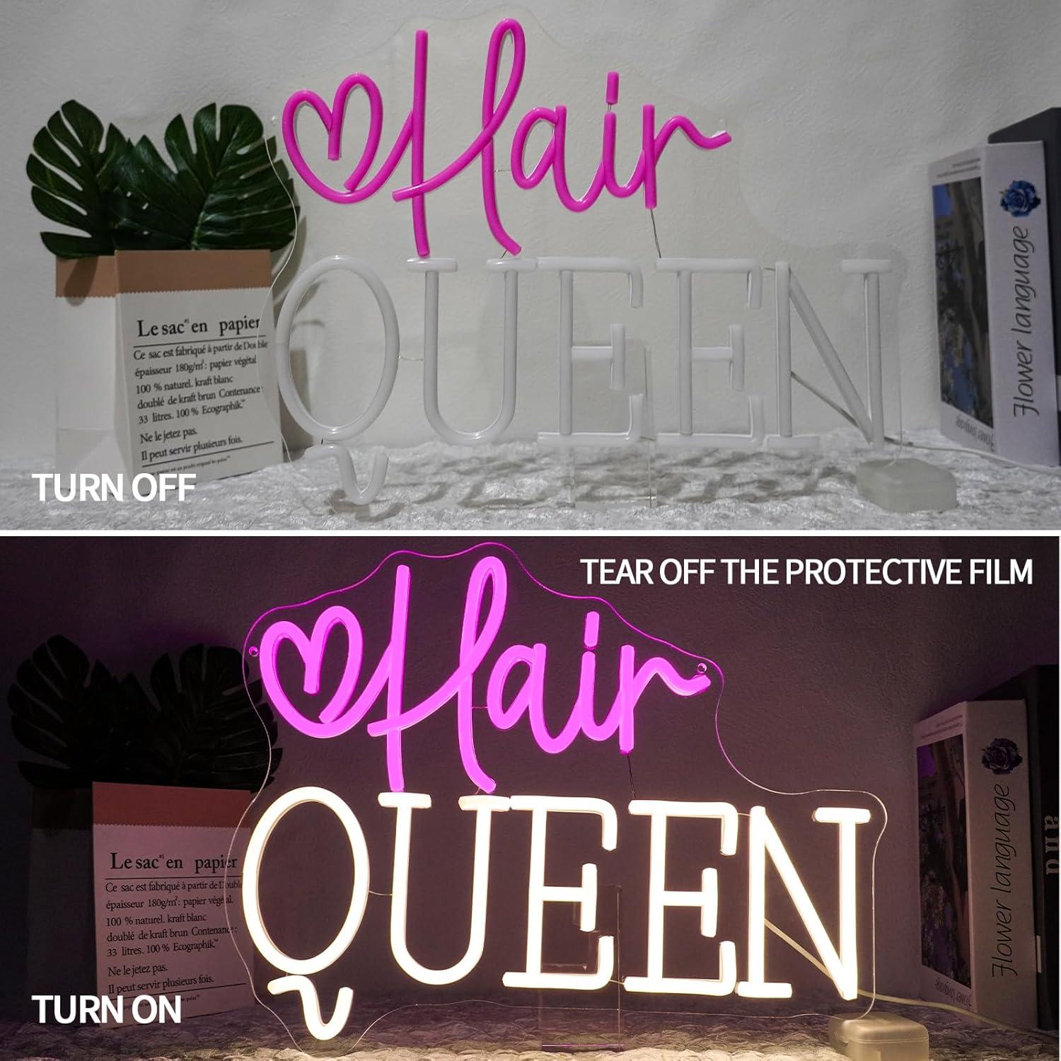 ป้ายไฟนีออน Hair Queen ปรับควา - Beauty And Makeup Studio บทวิจารณ์และราคา