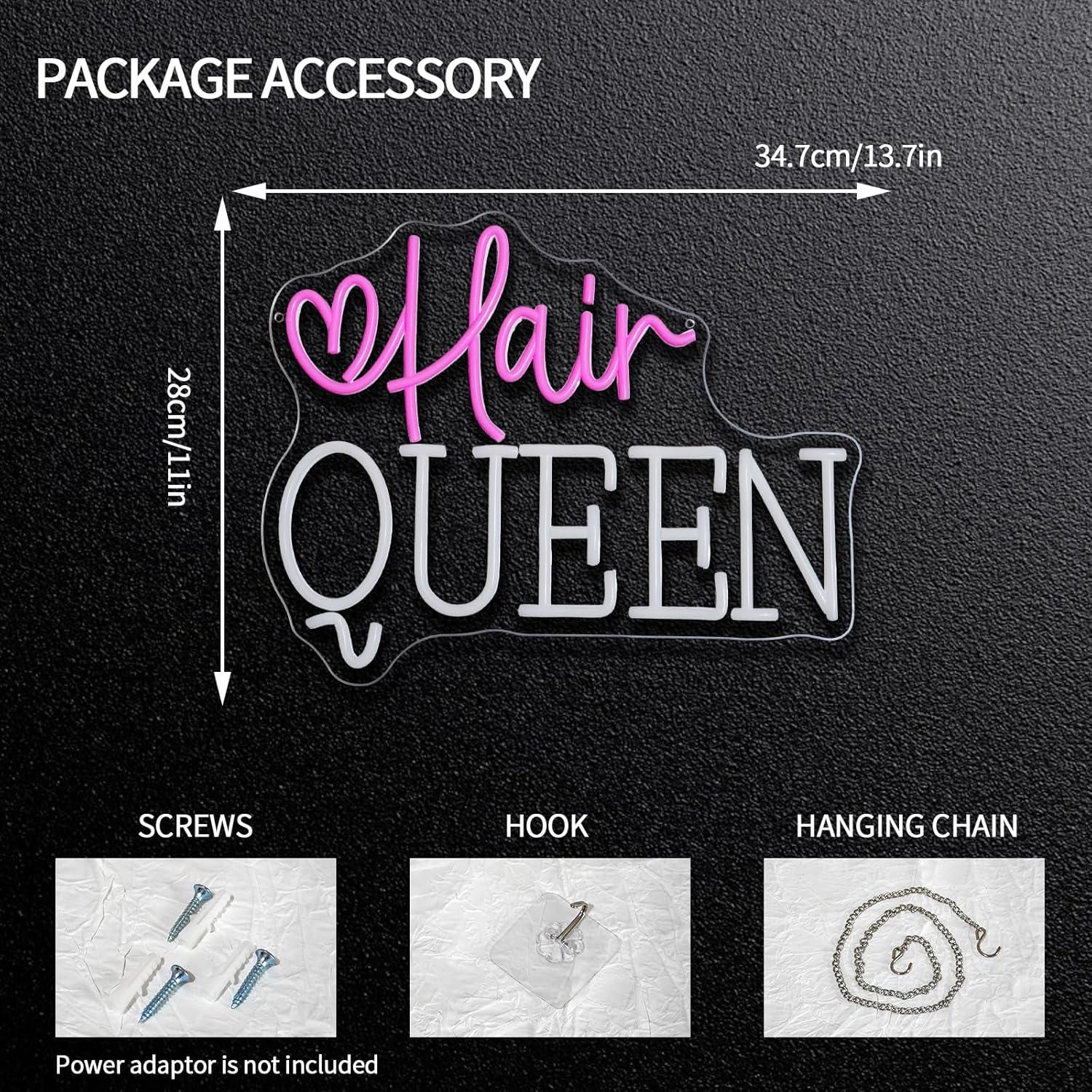 ป้ายไฟนีออน Hair Queen ปรับควา - Beauty And Makeup Studio บทวิจารณ์และราคา