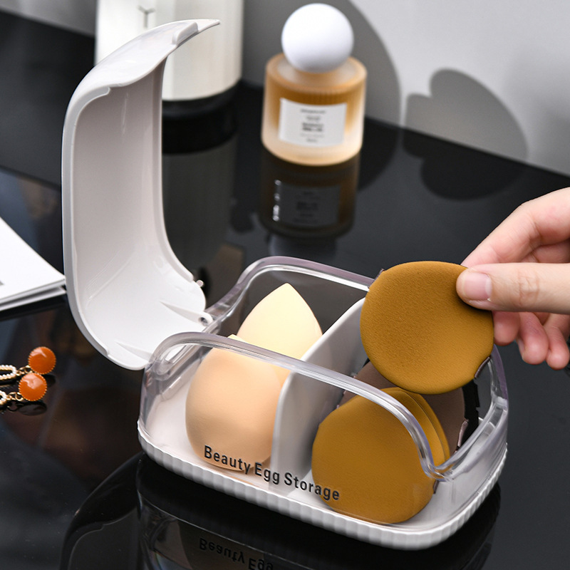 กล่องเก็บฟองน้ำแต่งหน้าพร้อมฝา - Beauty Makeup Blender บทวิจารณ์และราคา