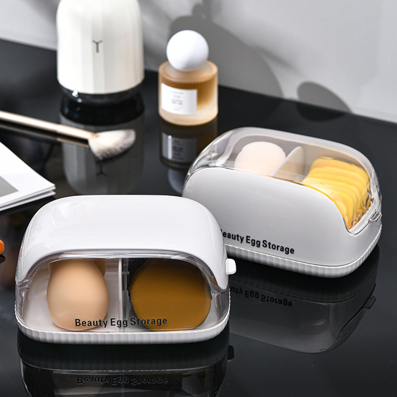 กล่องเก็บฟองน้ำแต่งหน้าพร้อมฝา - Beauty Makeup Blender บทวิจารณ์และราคา