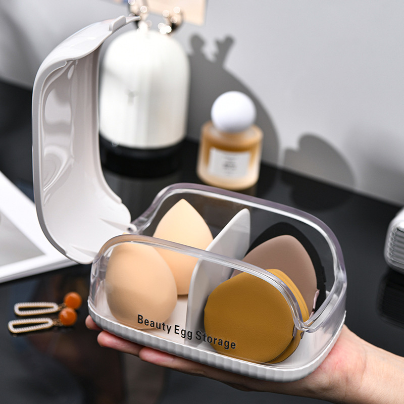 กล่องเก็บฟองน้ำแต่งหน้าพร้อมฝา - Beauty Makeup Blender บทวิจารณ์และราคา