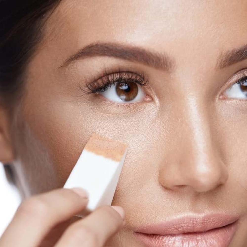 Latex สามเหลี่ยมฟองน้ําพัฟแห้ง - Beauty Makeup Blender บทวิจารณ์และราคา