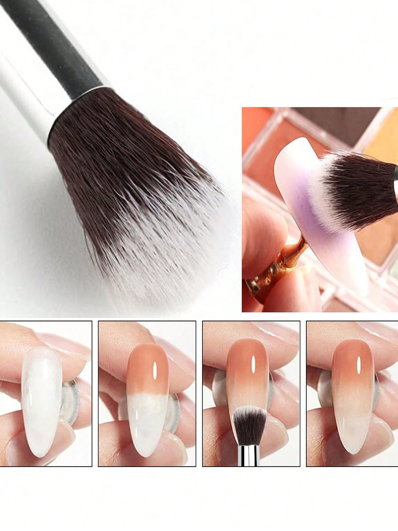 2 ชิ้น Ombre ชุดแปรงเล็บ Eye S - Beauty Makeup Background บทวิจารณ์และราคา