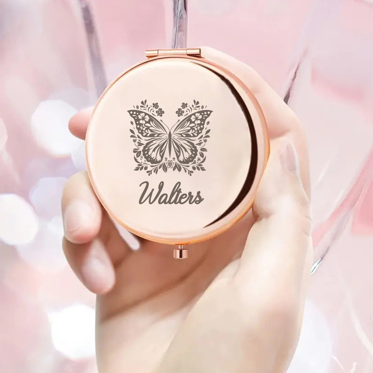 กระจกแต่งหน้ารูปผีเสื้อสวยงาม  - Beauty Y Makeup บทวิจารณ์และราคา